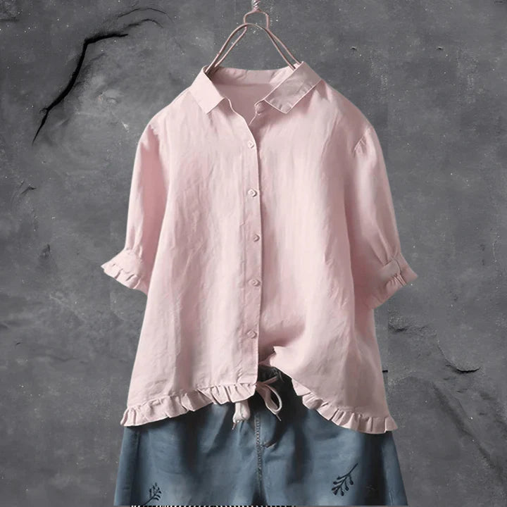 Jessa™ - Cotton Linen Blouse For Women