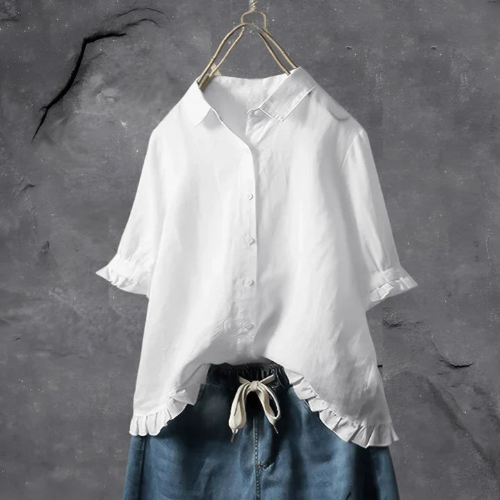 Jessa™ - Cotton Linen Blouse For Women