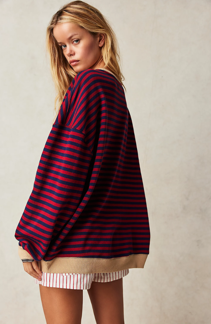 Olivia™ - Oversized Striped Jumper