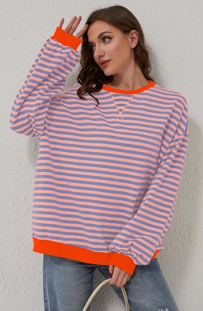 Olivia™ - Oversized Striped Jumper