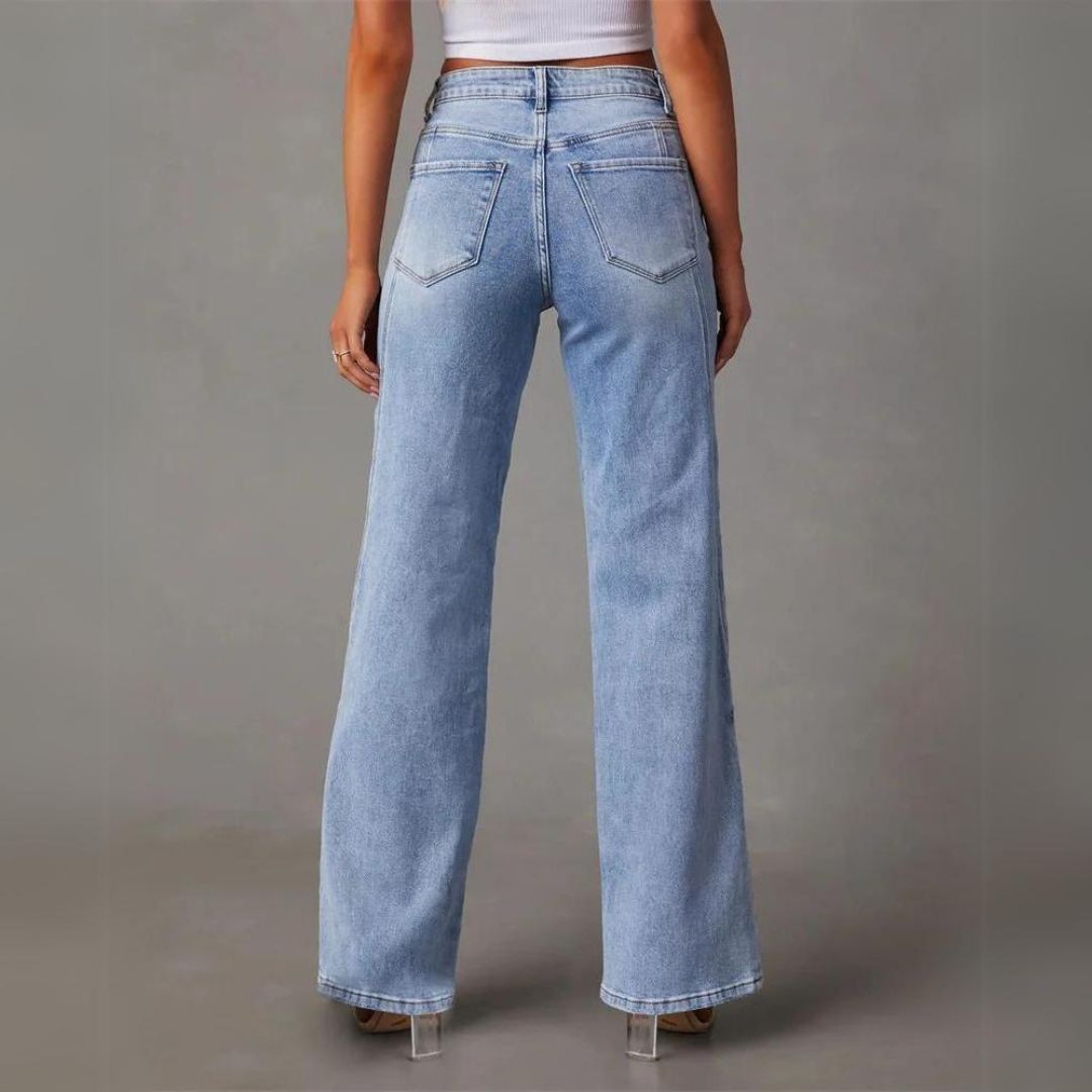 Ivana™ - Elegant Flared Denim Pants