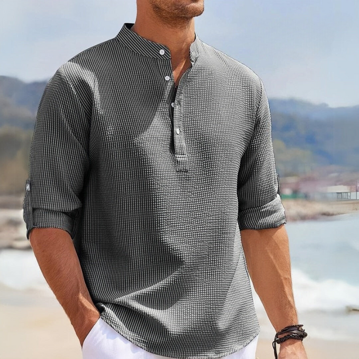 George™ - Men's Shirt with Half Sleeves without Collar