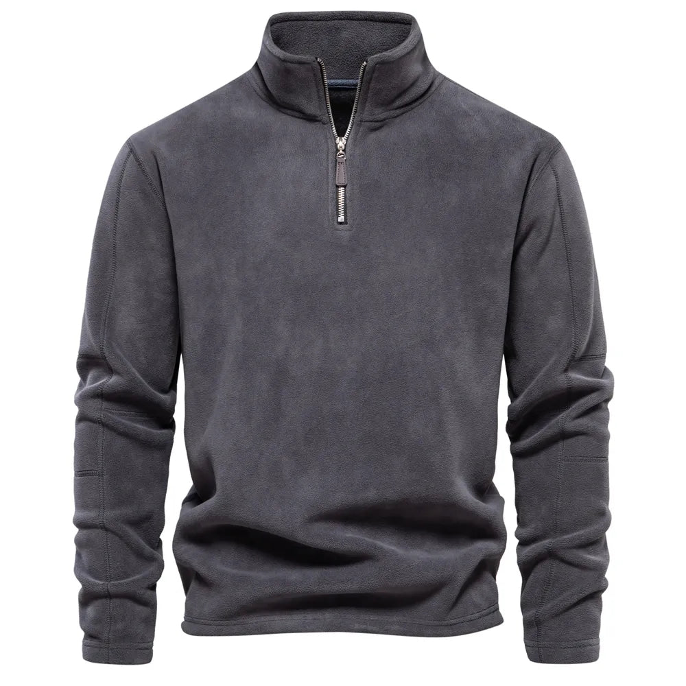 Cloudio™ - Men's Soft  Zipper Neck Sweatshirt