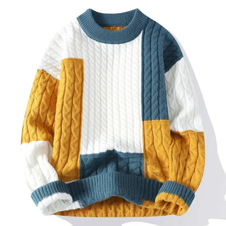 Kirt™ - Patchwork Trend Color Sweater