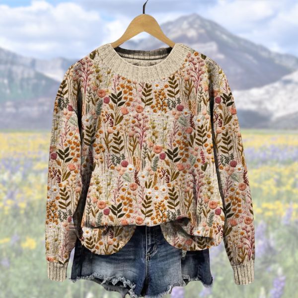 Mel™ - Flowered Sweater