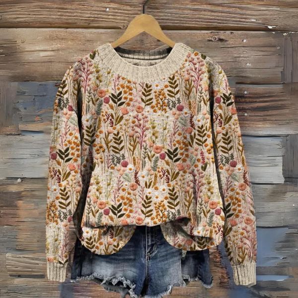 Mel™ - Flowered Sweater