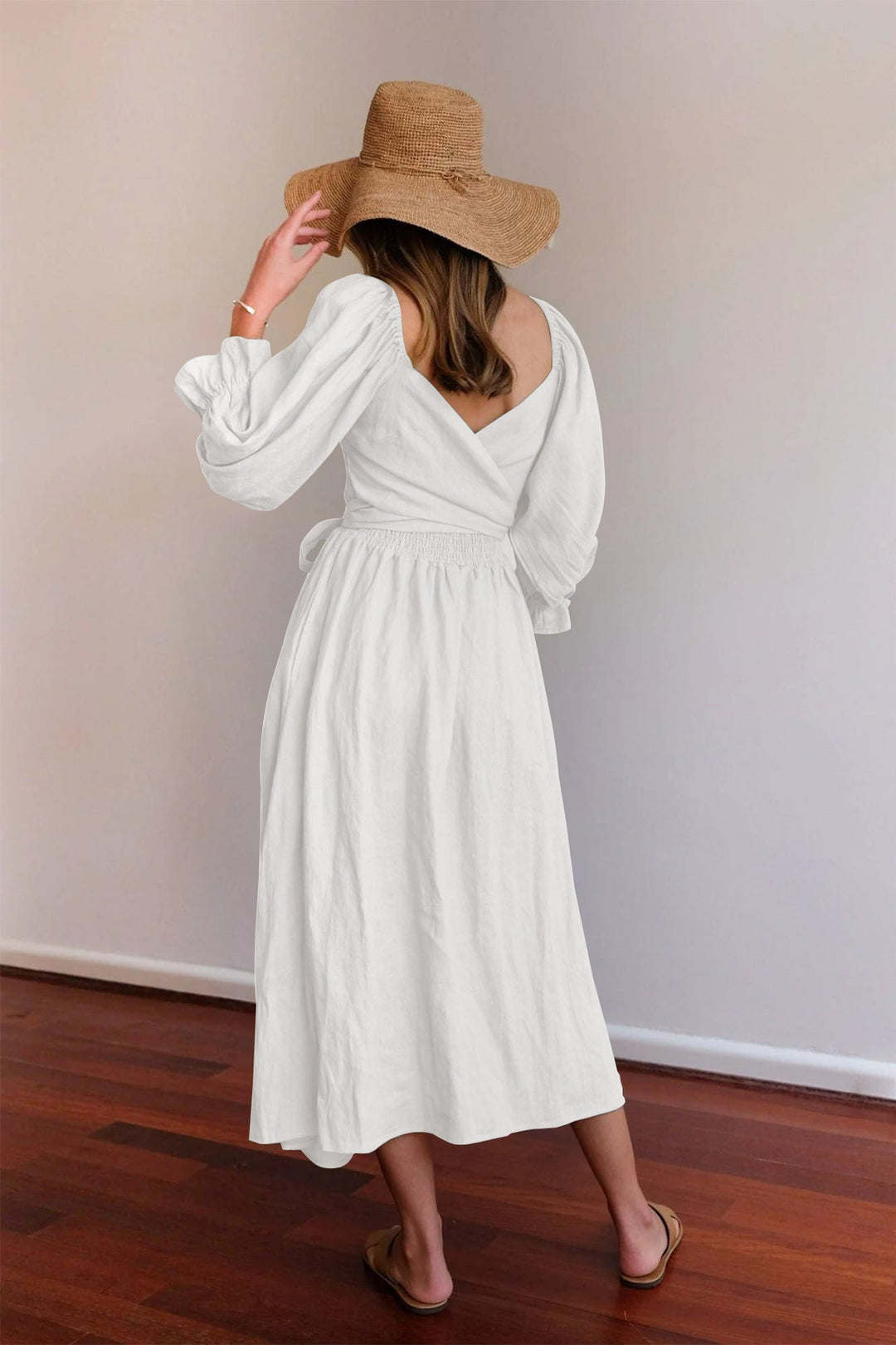 Bettina™ - Elegant Lantern Sleeve Dress