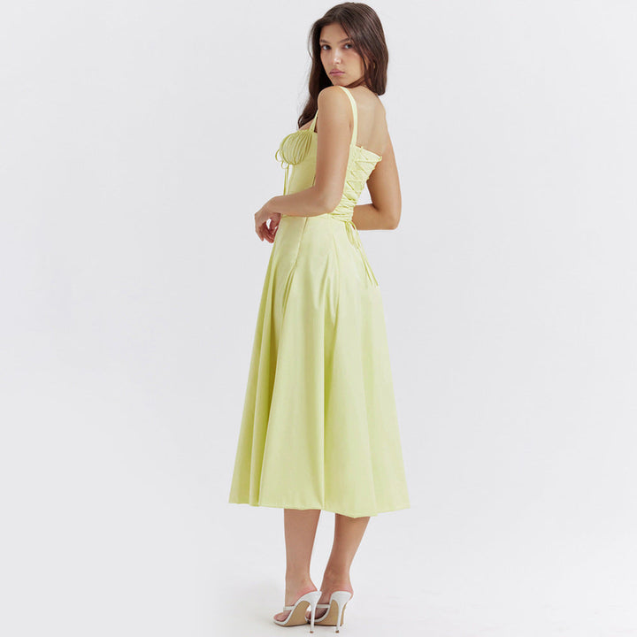 Hilarie™ - New Fashion Midriff Waist Long Dress