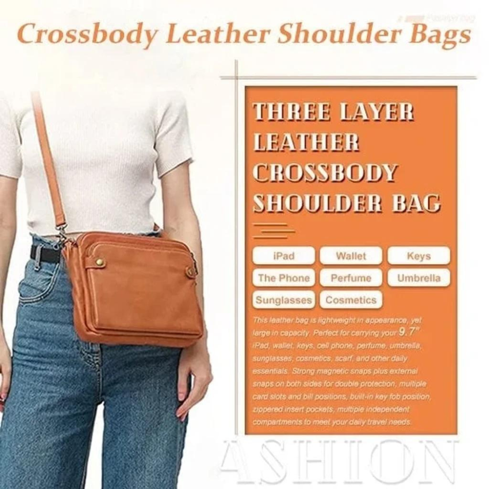 Climy™ - Crossbody Leather Shoulder Bags and Clutches