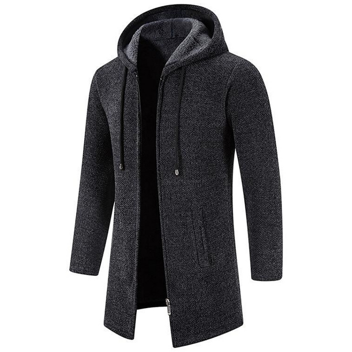 Piolo™ - Men's Mid-Length Hooded Wool Jacket