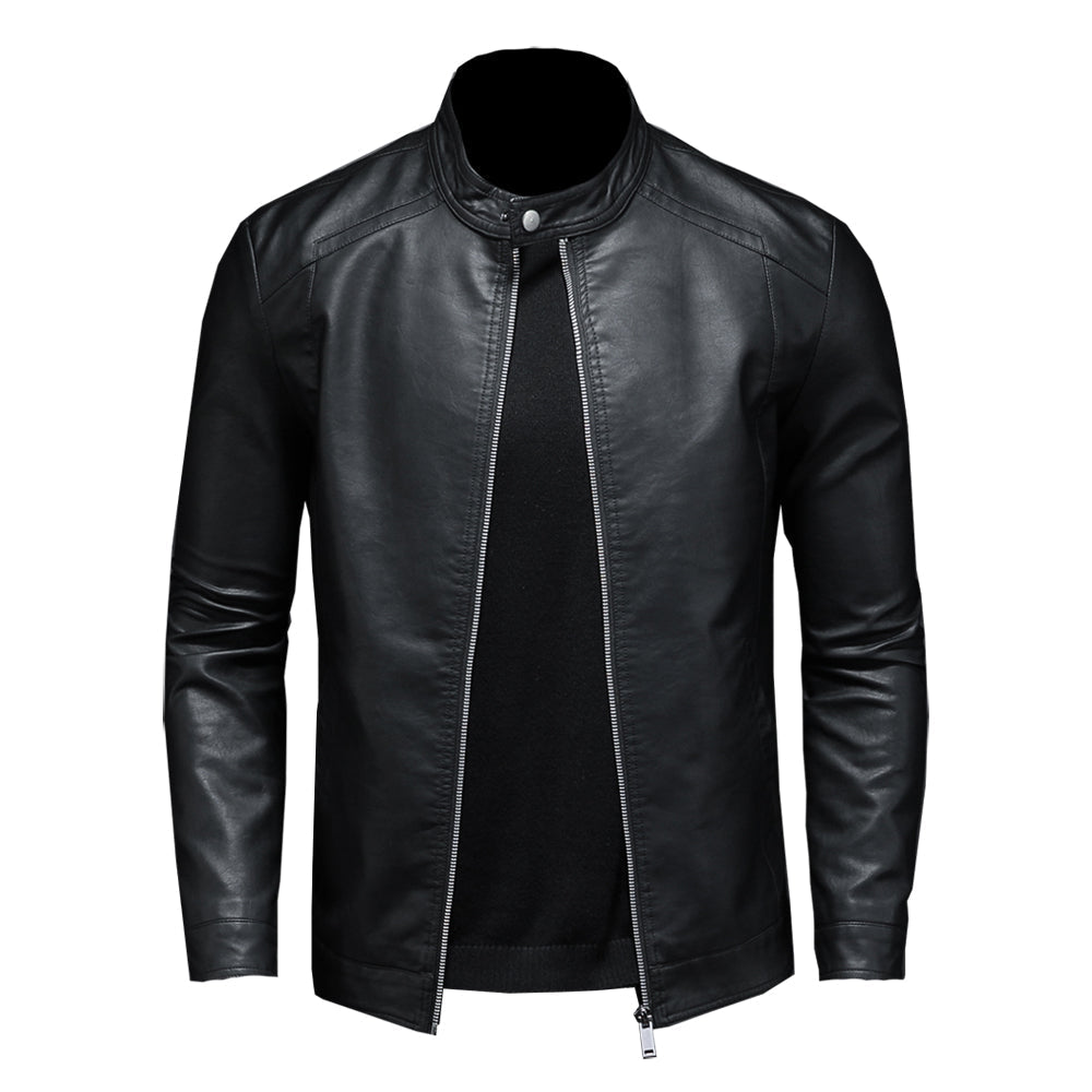 Hyder™- Men's Leather Moto Jacket