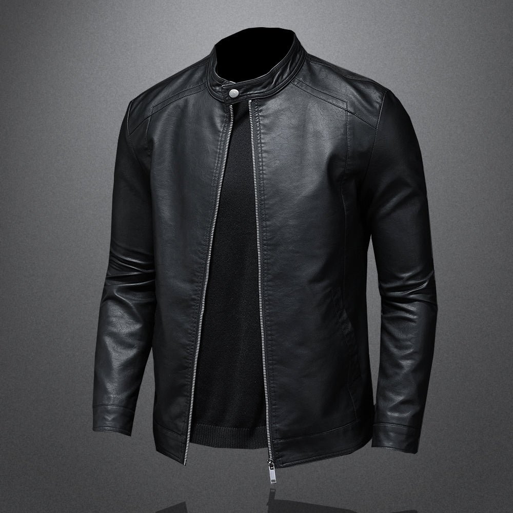 Hyder™- Men's Leather Moto Jacket