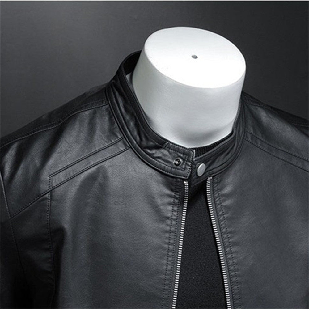 Hyder™- Men's Leather Moto Jacket