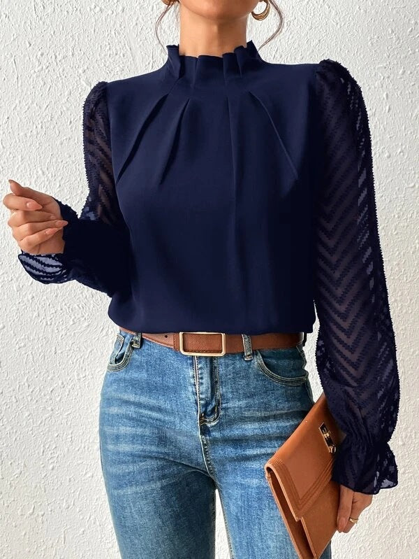 Shana™ - Elegant Ruffled Long Sleeve Top