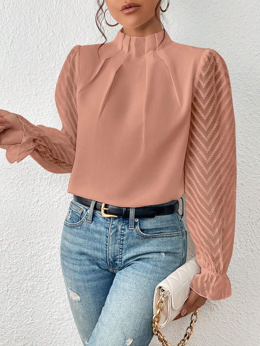 Shana™ - Elegant Ruffled Long Sleeve Top