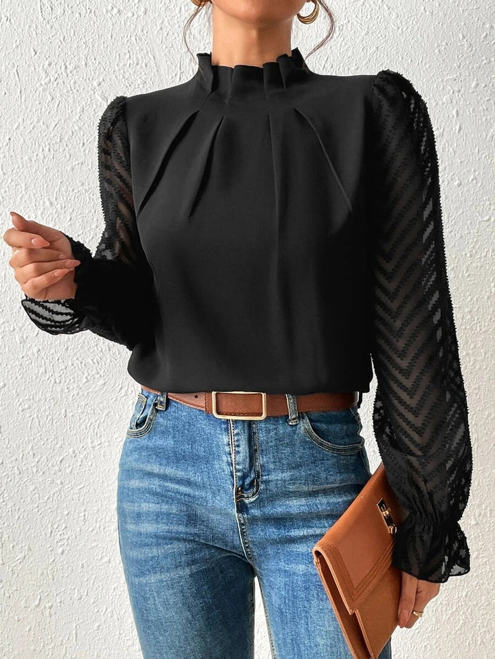 Shana™ - Elegant Ruffled Long Sleeve Top