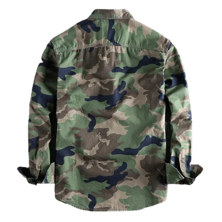 Andres™ - Camouflage Long Sleeve Cargo Shirt For Men