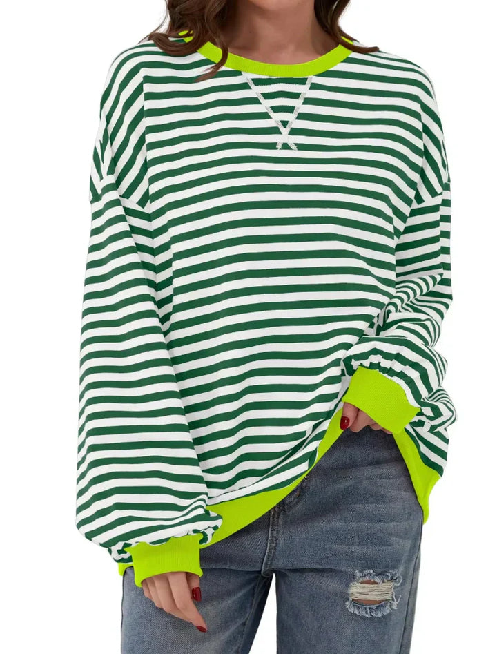 Olivia™ - Oversized Striped Jumper