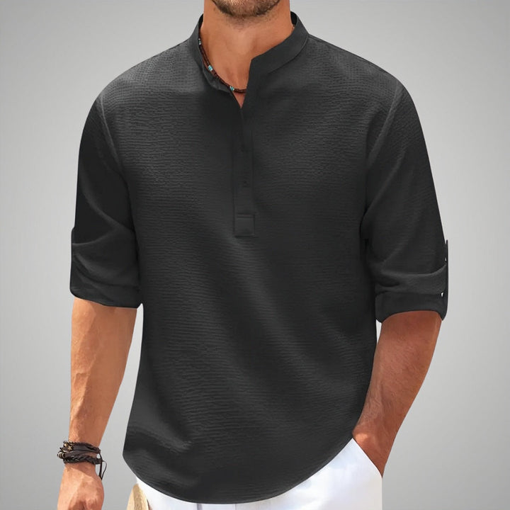 George™ - Men's Shirt with Half Sleeves without Collar