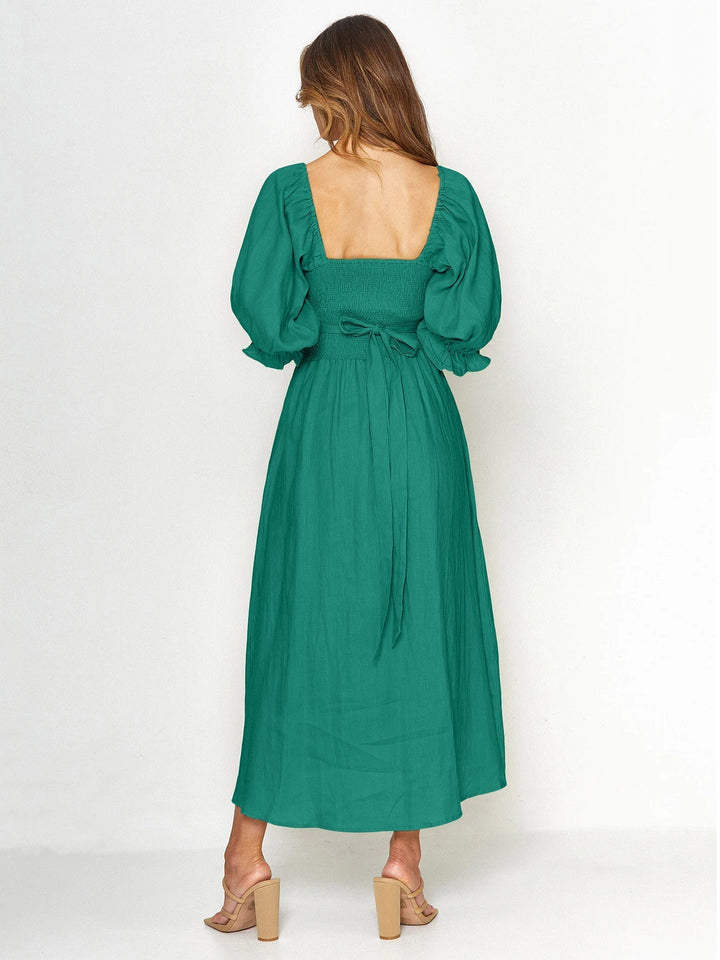 Bettina™ - Elegant Lantern Sleeve Dress