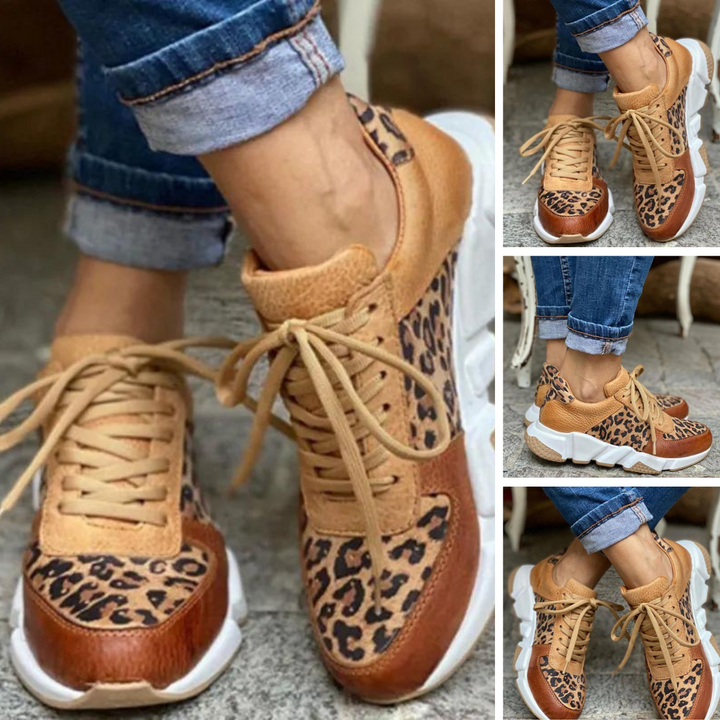 Leah™ - Leopard Print Sneakers