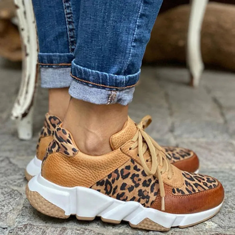 Leah™ - Leopard Print Sneakers