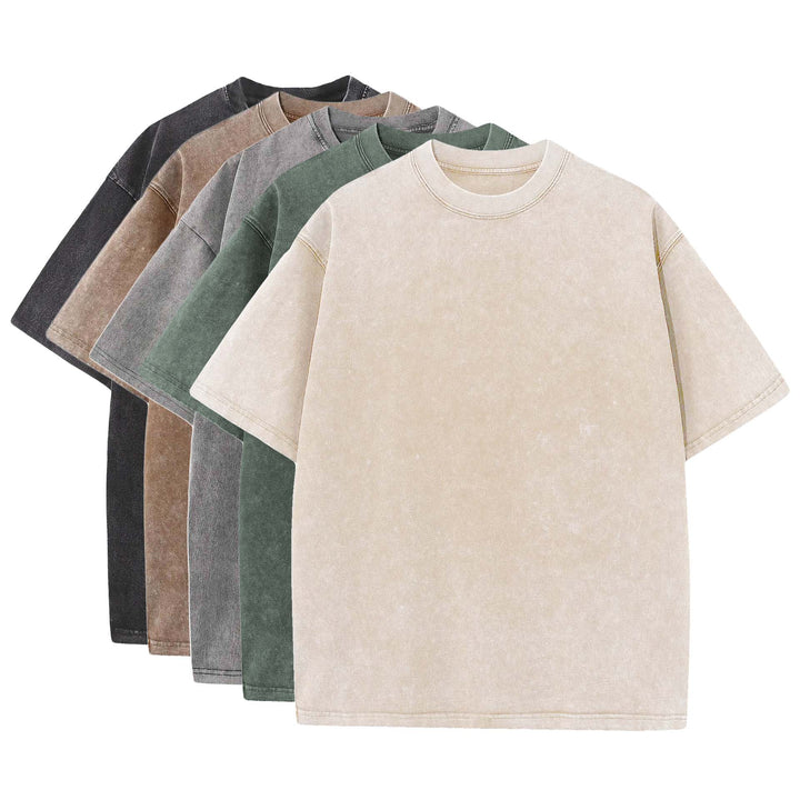 Brandon™ - 5-Pack Heavy Washed Loose Tees