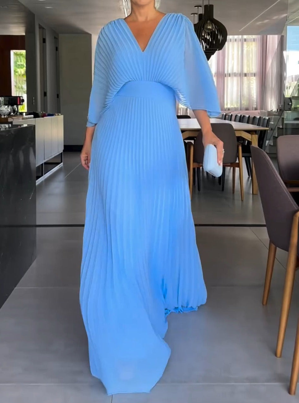 Shaine™ - Flowing ribbed maxi dress